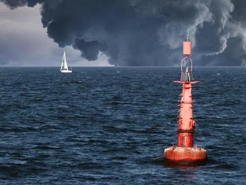 Red buoy Stock Photos