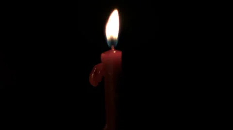 Red burning candle timelapse (1920x1080, 1080p, high definition, hd) Stock Footage 34552175