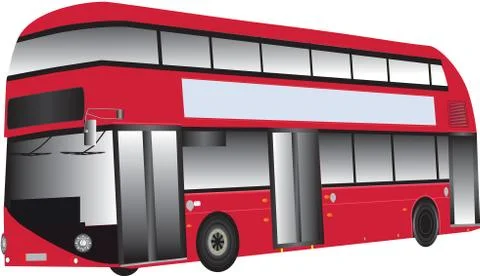 Red bus Stock Illustration