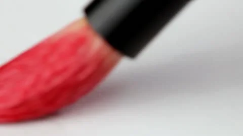 Red Bush stroke Video stock 12752370