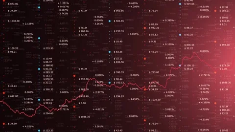 Red business info graphics data animation Stock Footage 322903820