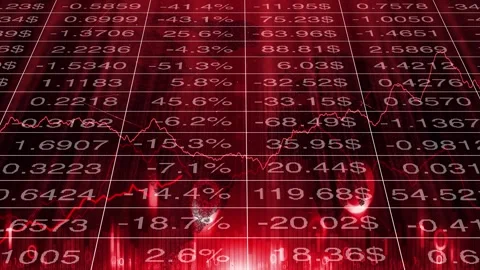 Red business info graphics data background Stock Footage 334078053