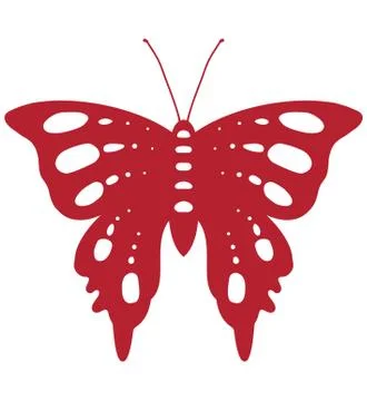 Red Butterfly Stock Illustration