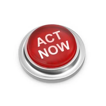 Red Button Act Now Stock Illustration