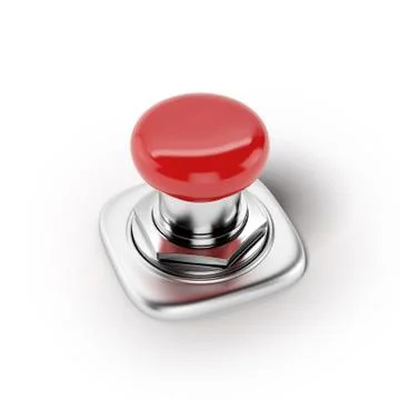 Red button. Action concept Illustrazione stock