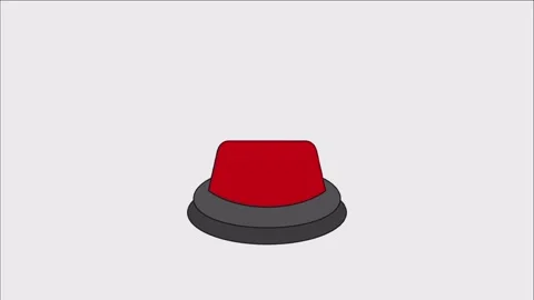 A red button with a black base. Stock Footage 325991752