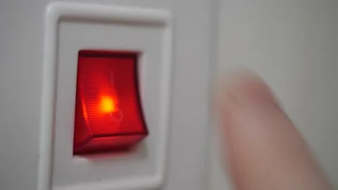 Red button Stock Footage 148400400