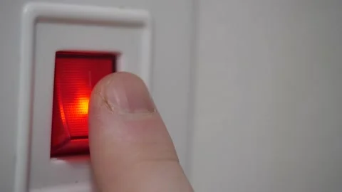 Red button Stock Footage 148400496