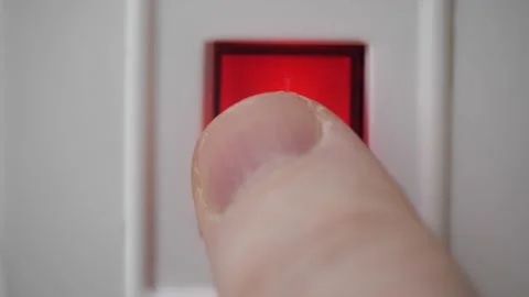 Red button Stock Footage 148400580