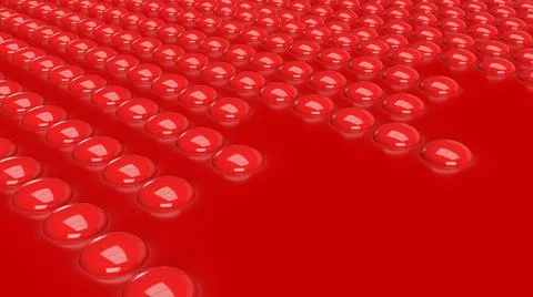 The red button  on glossy image for abstract  background 3d rendering 스톡 일러스트