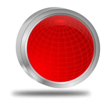 Red Button Stock Illustration