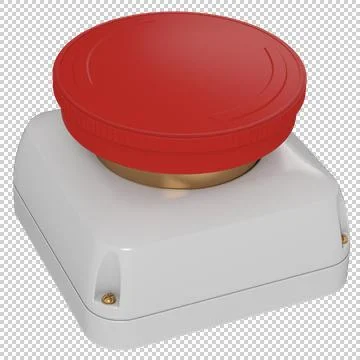 Red Button Stock Illustration