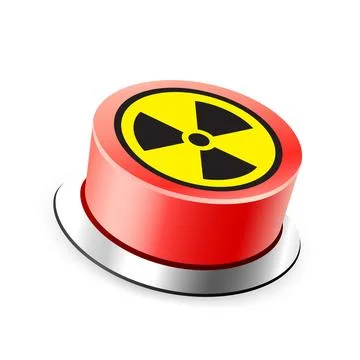 Red button launch nuclear missile or assembly Illustrazione stock