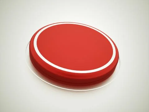 Red button rendered Stock Illustration