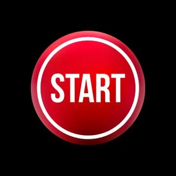 Red button start Stock Illustration