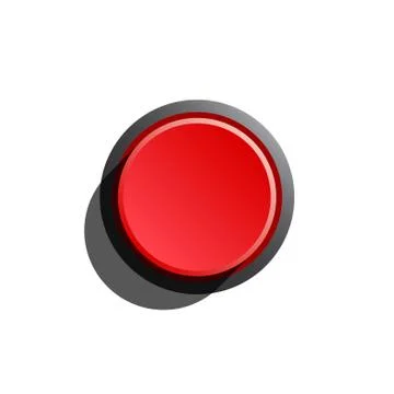 Red button start, stop. icon. vector design Stock Illustration