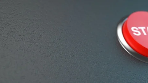 Red button symbolising the start Stock Footage 101494041