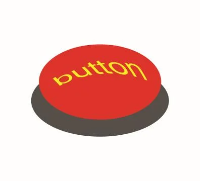 Red button on white Stock Illustration