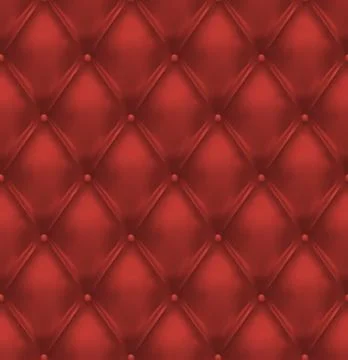 Red buttoned leather イラスト素材