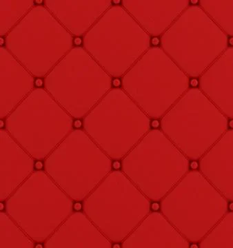 Red buttoned leather pattern Stock Illustration