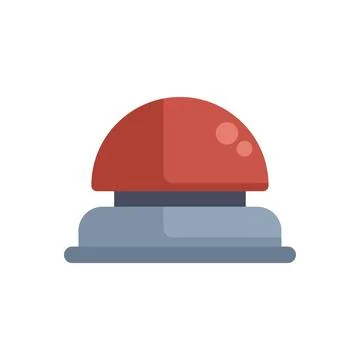 Red buzzer waiting to be pushed for game show Stock Illustration