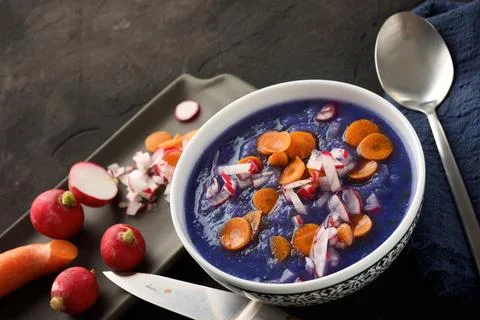 Red cabbage cream Foto stock