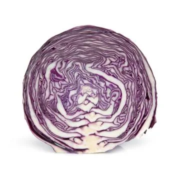 Red cabbage cut. Stock Photos