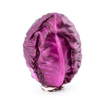 Red cabbage isolated on white background. Foto stock