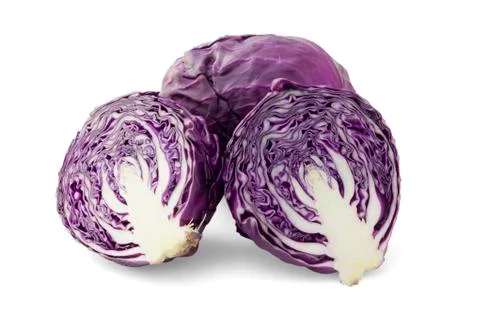 Red cabbage or violet cabbage Stock Photos