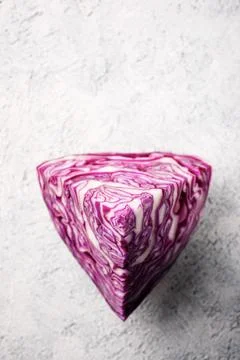 Red cabbage piece Фото
