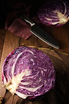Red cabbage piece Fotos de archivo