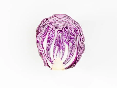 Red cabbage sliced Stock Photos
