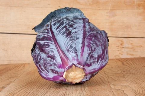 Red cabbage on the table Stock Photos