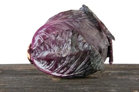 Red cabbage on the table Stock Photos