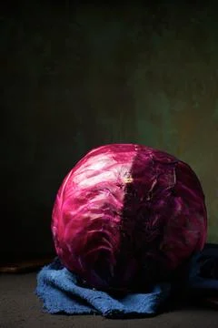 Red cabbage view Stock Photos