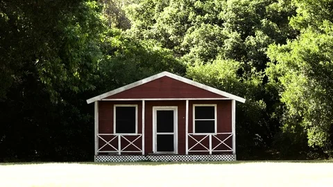 Red Cabin Stock Footage 78145113