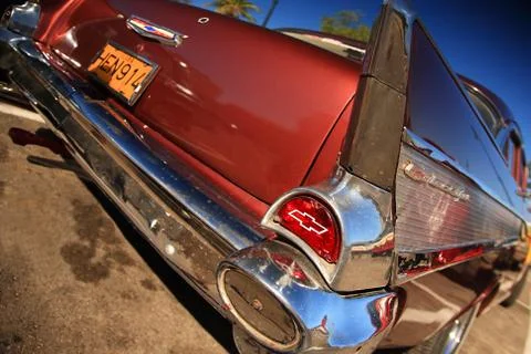 Red cadillac Stock Photos