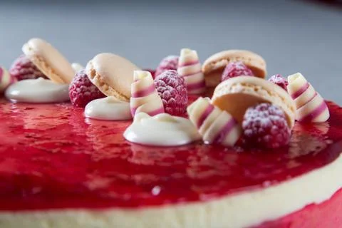 Red Cake Decorations Stock Photos