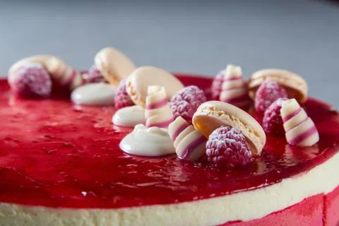 Red Cake Decorations Stock Photos