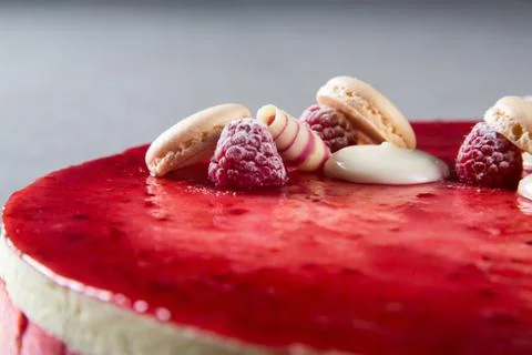Red Cake Decorations Stock Photos