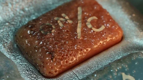 Red Calculator Button Melting Macro Stock Footage 74508675