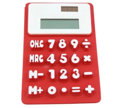 Red calculator Stock Photos