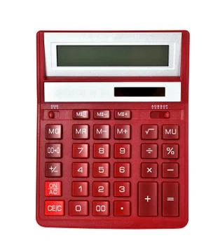 Red Calculator Stock Photos