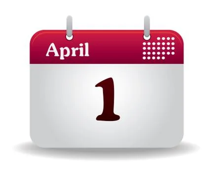 Red calendar Ilustração Stock