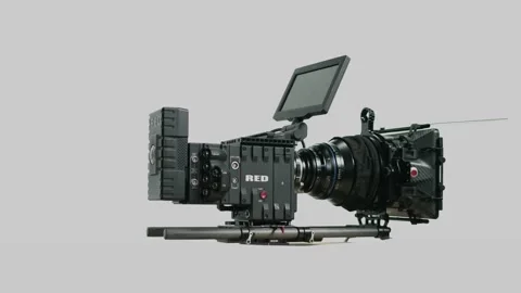 Red Camera Spinning Stock Footage 242112948