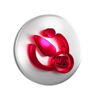Red Camera timer icon isolated on transparent background. Photo exposure. S.. イラスト素材