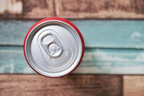 Red can tab Stock Photos