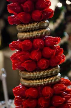 Red candies Stock Photos
