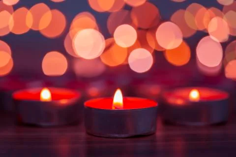 Red candle background 스톡 사진