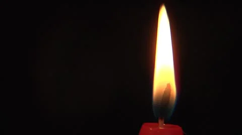 Red candle burning Stock Footage 8967523